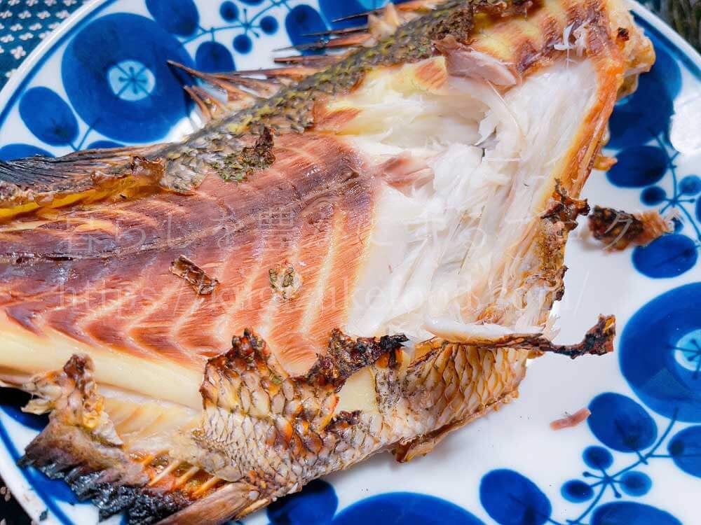 塩麹を塗って焼いた魚