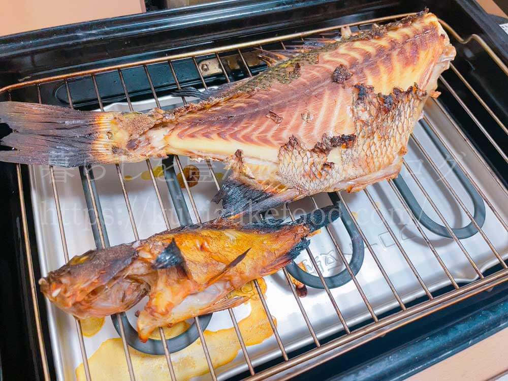 塩麹を塗って焼いた魚