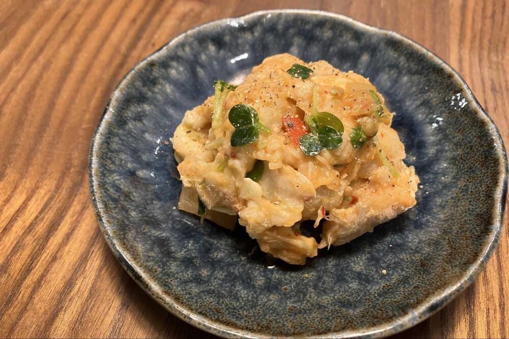発酵食品腸活レシピ「里芋のキムチーズサラダ」