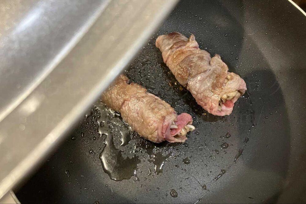 発酵食品腸活レシピ「まいたけの牛肉巻きみそソース」