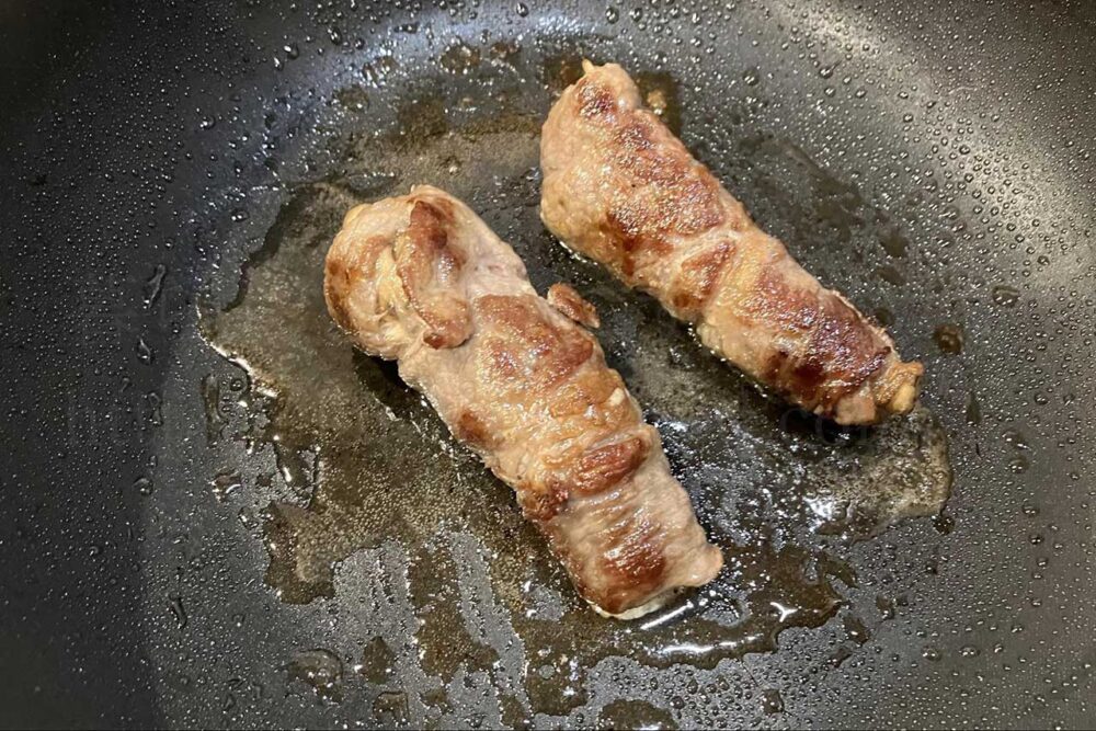 発酵食品腸活レシピ「まいたけの牛肉巻きみそソース」
